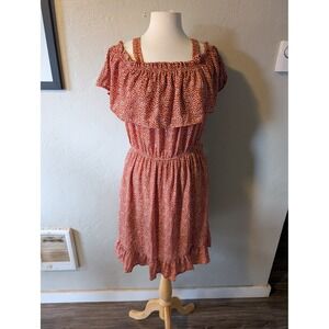 Liberty love orange polka dot sundress size 2xl
